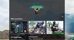 Desktop Screenshot of ok-motorraeder.com